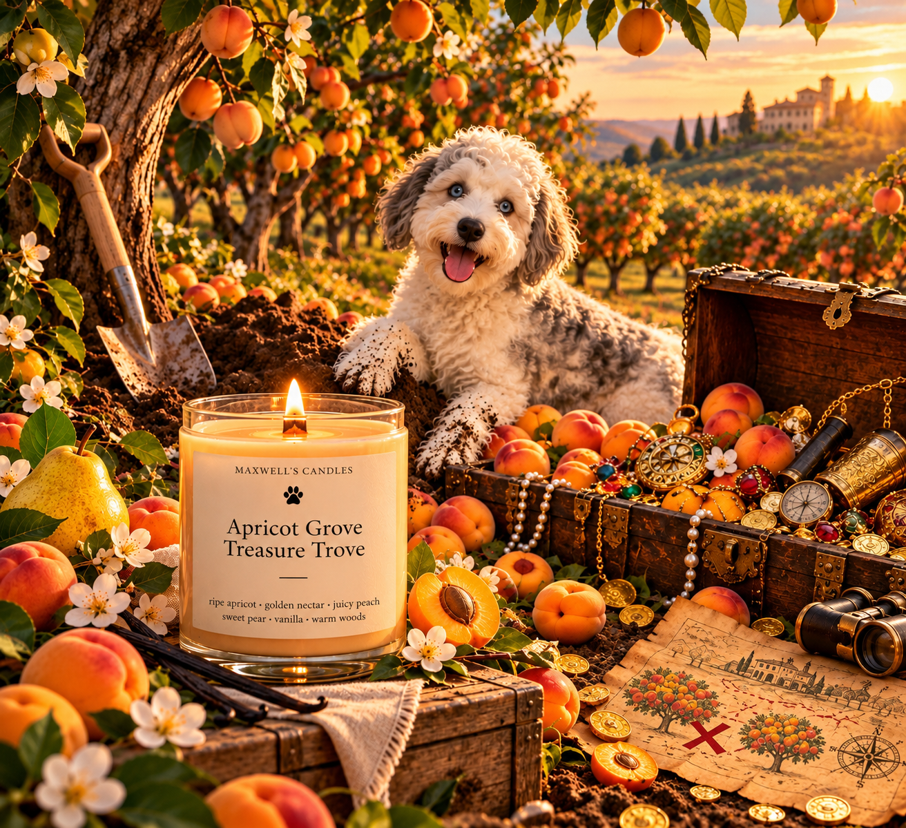 Maxwell with Apricot Grove Treasure Trove