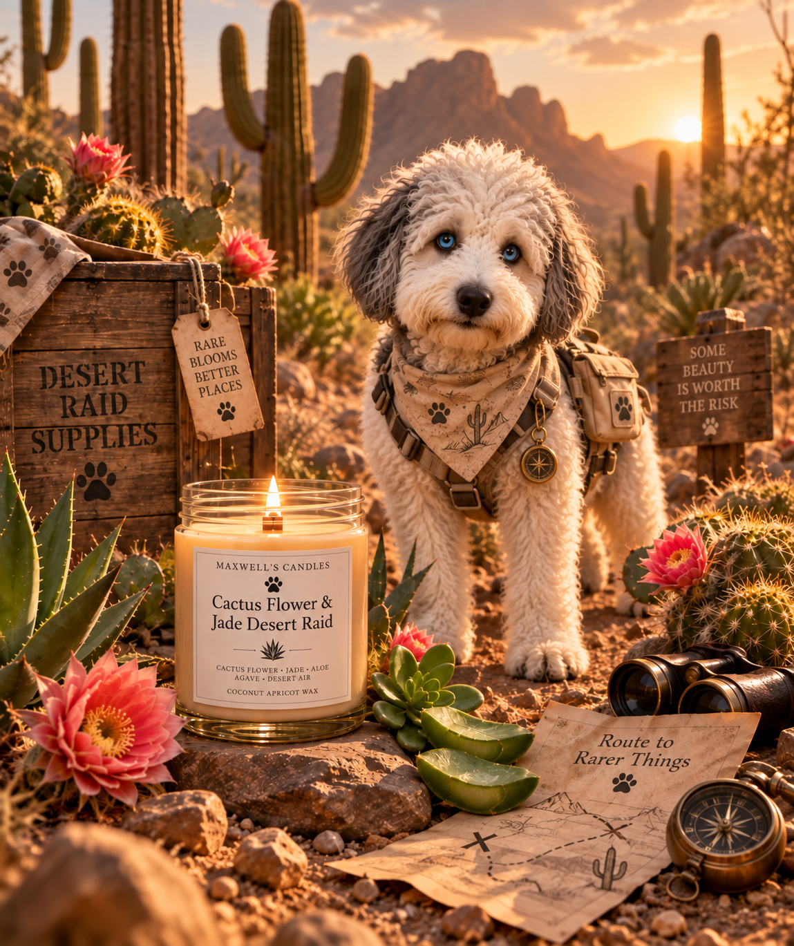 Maxwell with Cactus Flower and Jade Desert Raid