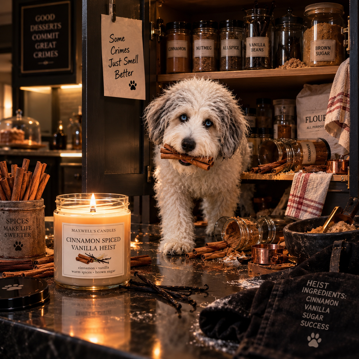 Maxwell with Cinnamon Spiced Vanilla Heist