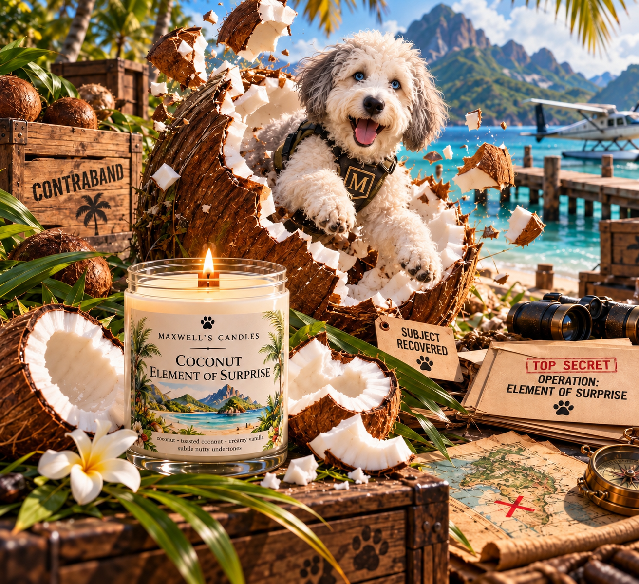 Maxwell with Coconut Element of Surprise
