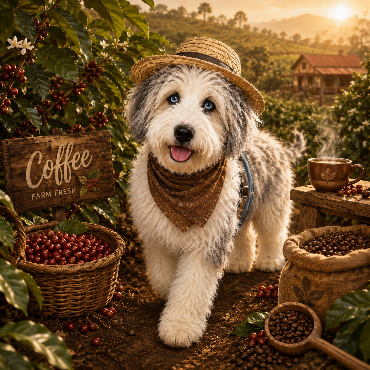 Maxwell with Coffee