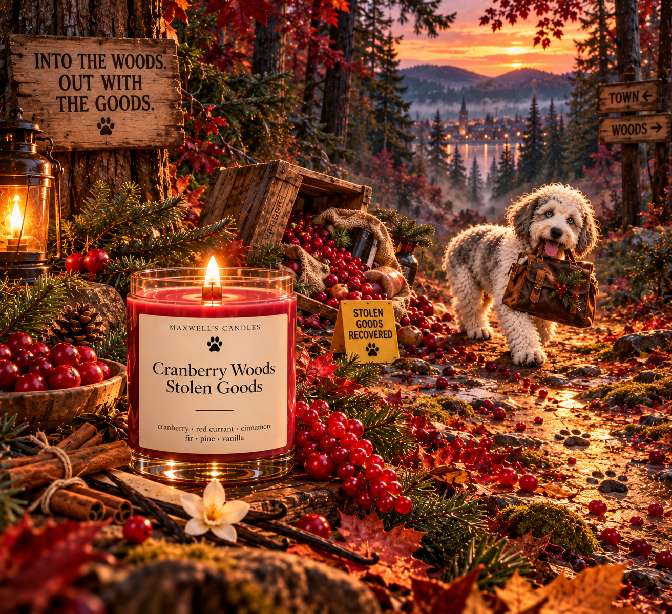 Maxwell with Cranberry Woods Stolen Goods