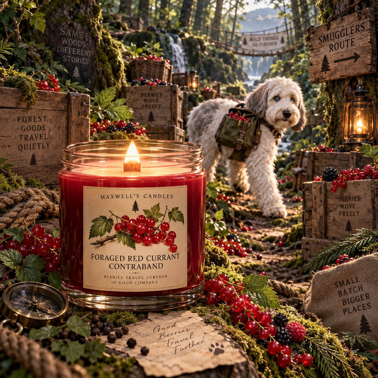 Maxwell with Foraged Red Currant Contraband