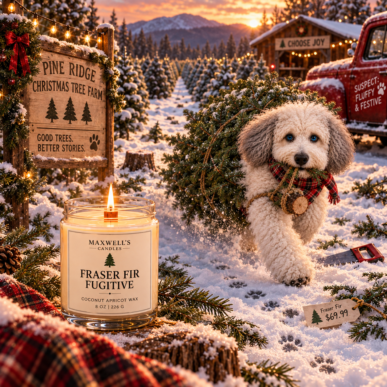 Maxwell with Frasier Fir Fugitive