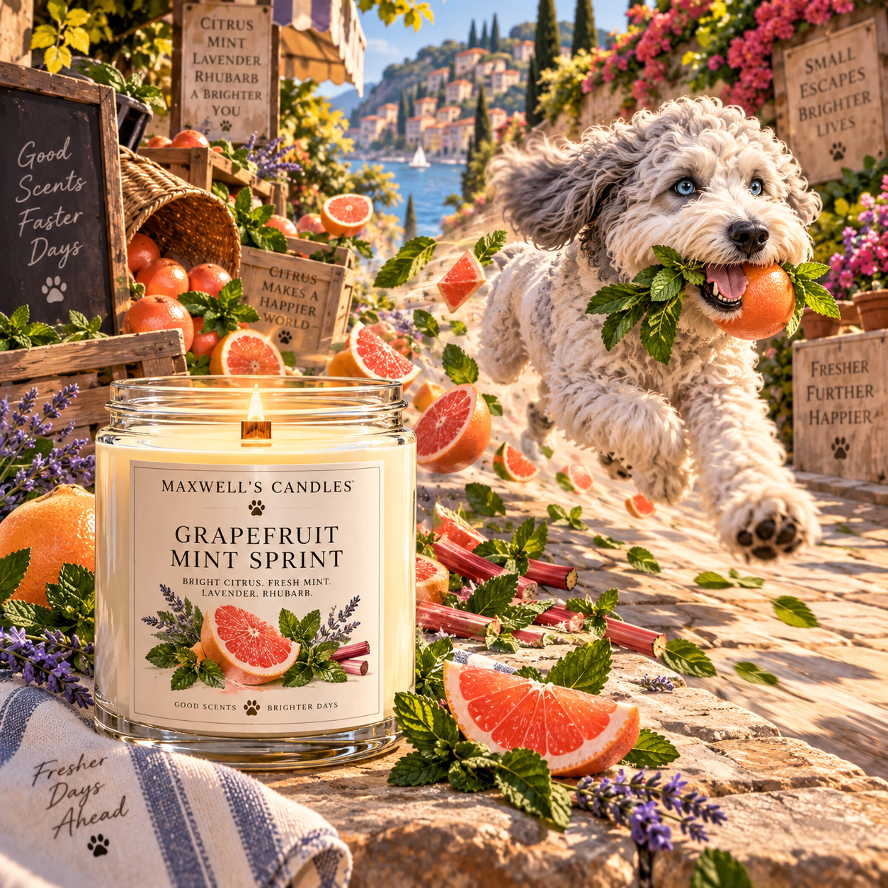 Maxwell with Grapefruit Mint Sprint
