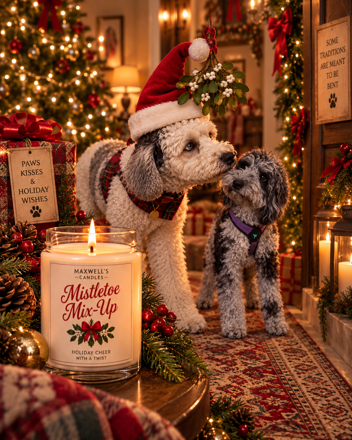 Maxwell with Mistletoe Mix-Up