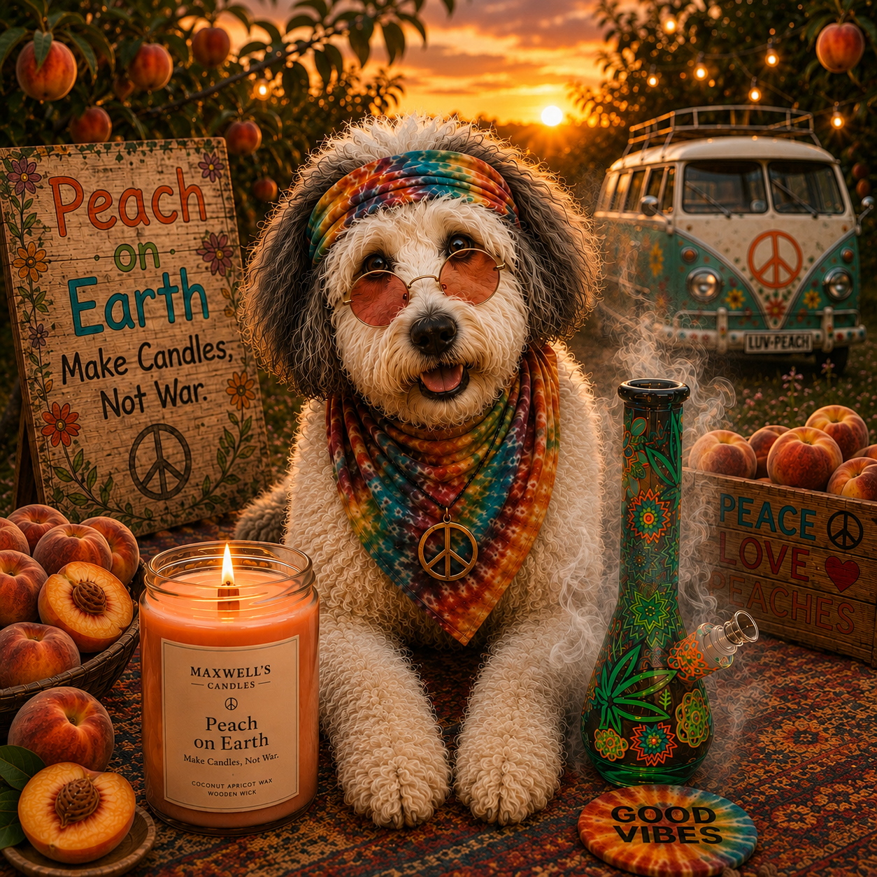 Maxwell with Peach on Earth