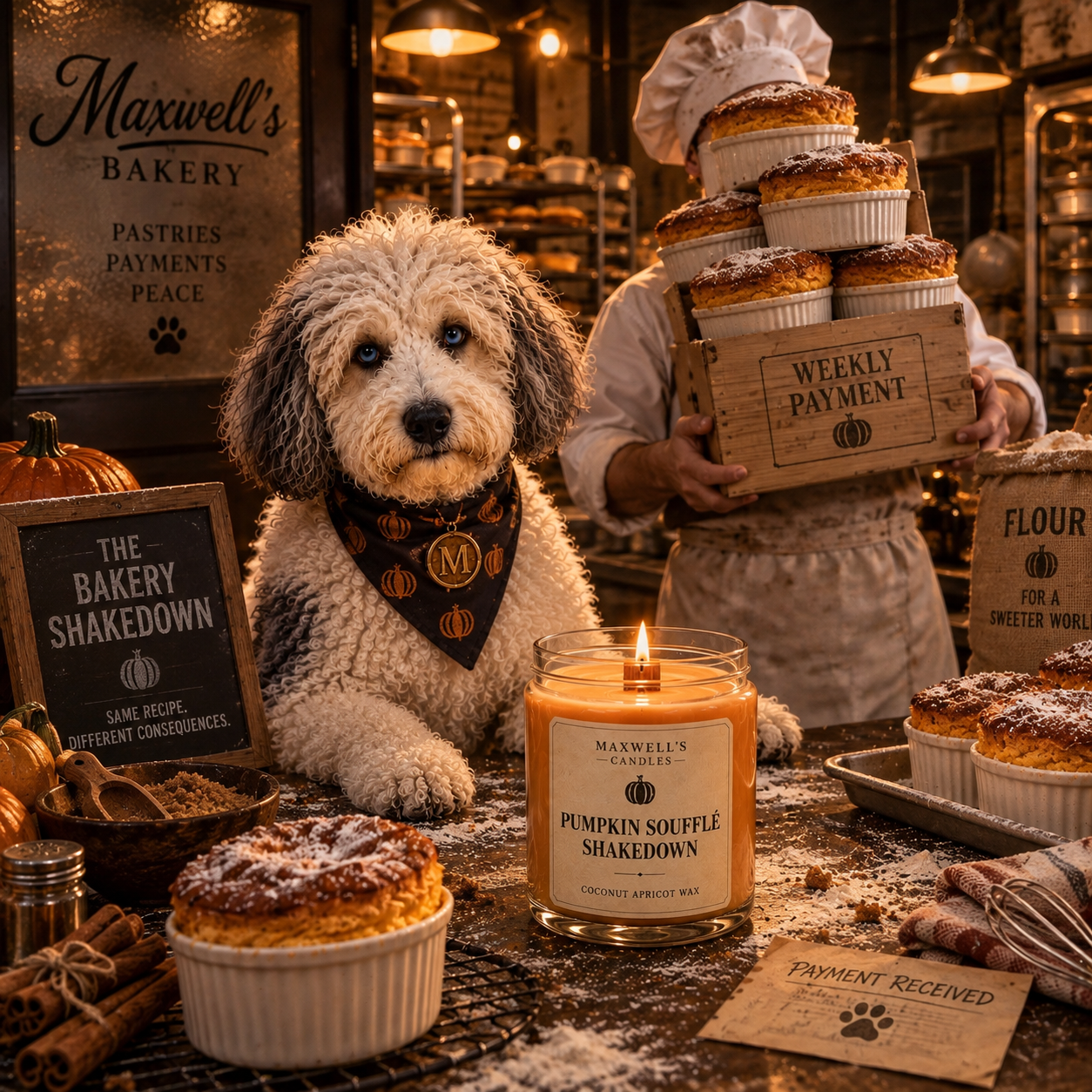 Maxwell with Pumpkin Soufflé Shakedown