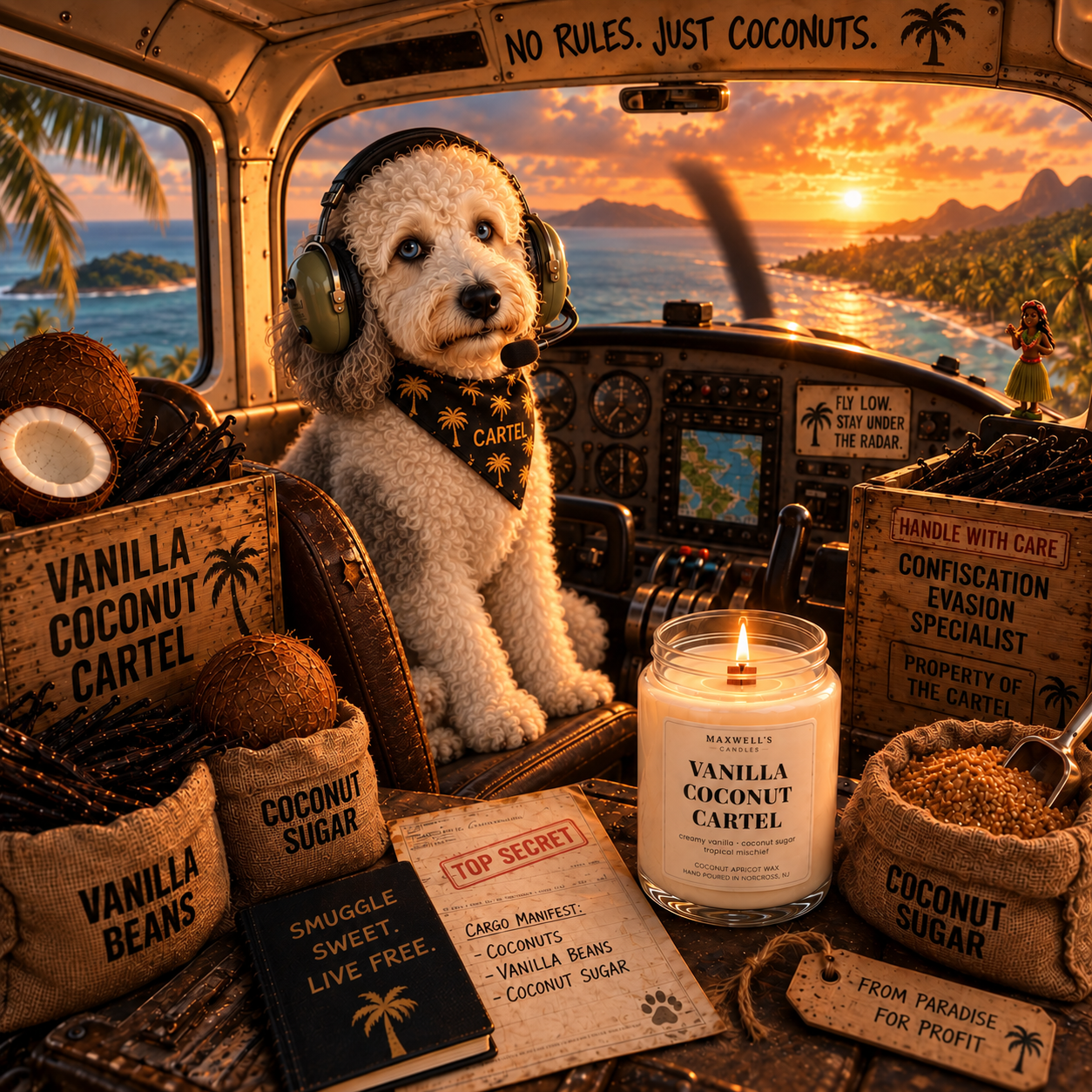Maxwell with Vanilla Coconut Cartel